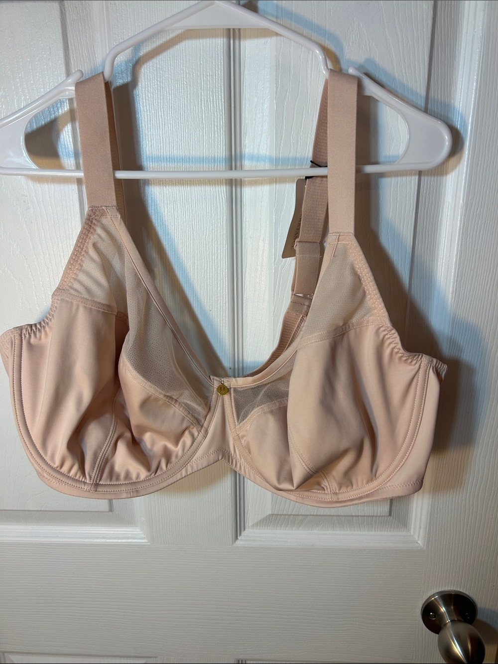 Understance Anya flexwire full coverage unpadded spacer bra soft pink 46DDD